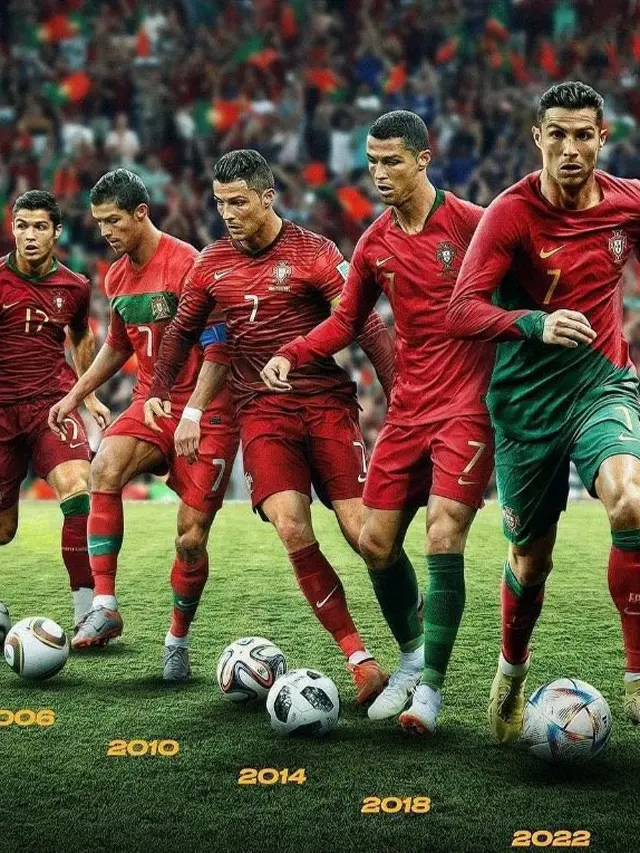 Pemain Pertama yang Cetak Gol di 5 Piala Dunia Berbeda, Ini Potret Mengagumkan Cristiano Ronaldo