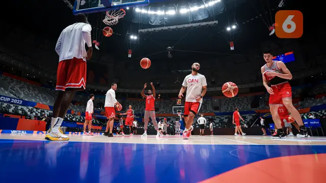 Foto: Dihuni Skuad Bertabur Bintang NBA, Begini Potret Latihan Timnas Basket Kanada Jelang Bentrok dengan Prancis di Piala Dunia FIBA 2023