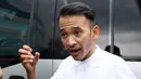"Ya ngobrol. Dia (Saipul Jamil) sehat, happy," ucap Ruben Onsu di kawasan Kapten Tendean, Jakarta Selatan, Rabu (27/12/2017). (Nurwahyunan/Bintang.com)