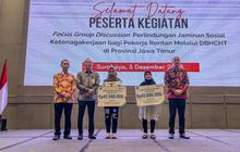 Optimalkan Dana Bagi Hasil Cukai Hasil Tembakau, Jatim Perkuat Perlindungan Jamsostek Pekerja Rentan