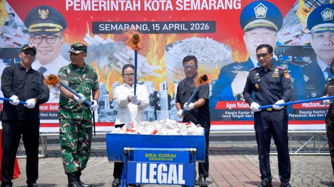 Bea Cukai Semarang Musnahkan 7,3 Juta Batang Rokok Ilegal, Selamatkan Potensi Kerugian Negara Miliaran Rupiah