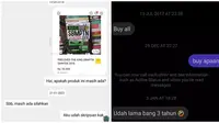 Chat penjual dan pembeli (Sumber: Twitter/tanyarlfes/dramaolshop.id)