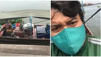 Viral Kisah Driver Ojol Rela Menyeberang Sungai Demi Antar Pesanan, Banjir Pujian