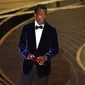 Chris Rock di Piala Oscar 2022. (AP Photo/Chris Pizzello)