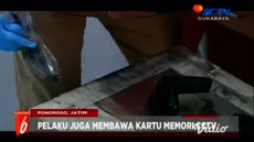 Aksi pencurian dengan membobol tembok terjadi di sebuah minimarket di Ponorogo, Jawa Timur.