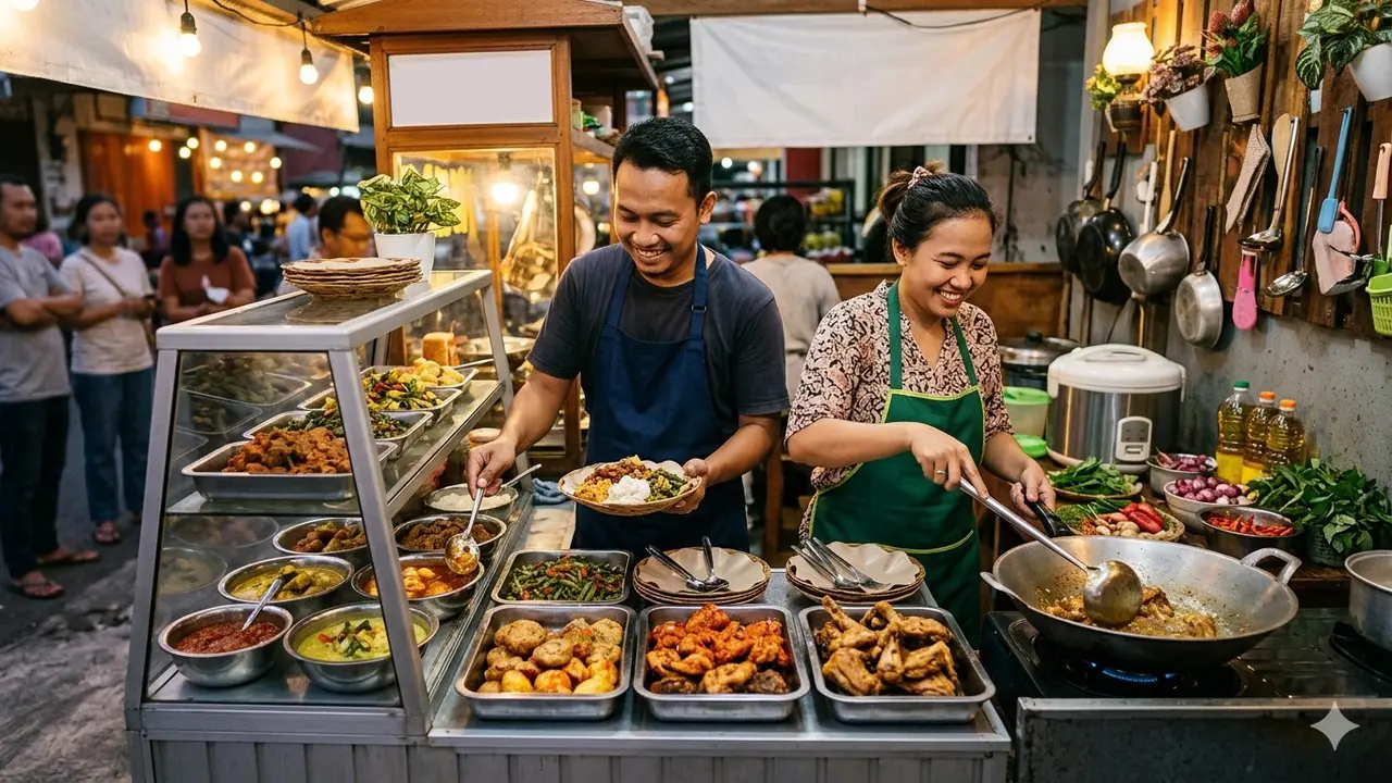 Ide Warung Rumahan untuk Pasangan Baru (Foto: Gemini AI)