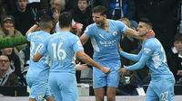 Manchester City kembali pesta gol ke gawang Newcastle United (AFP)