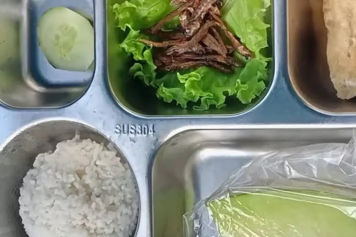 Menu MBG ikan teri di banyuwangi. (Istimewa)