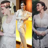 Pesona Artis Tanah Air Dibalut Kebaya Putih. [Instagram]