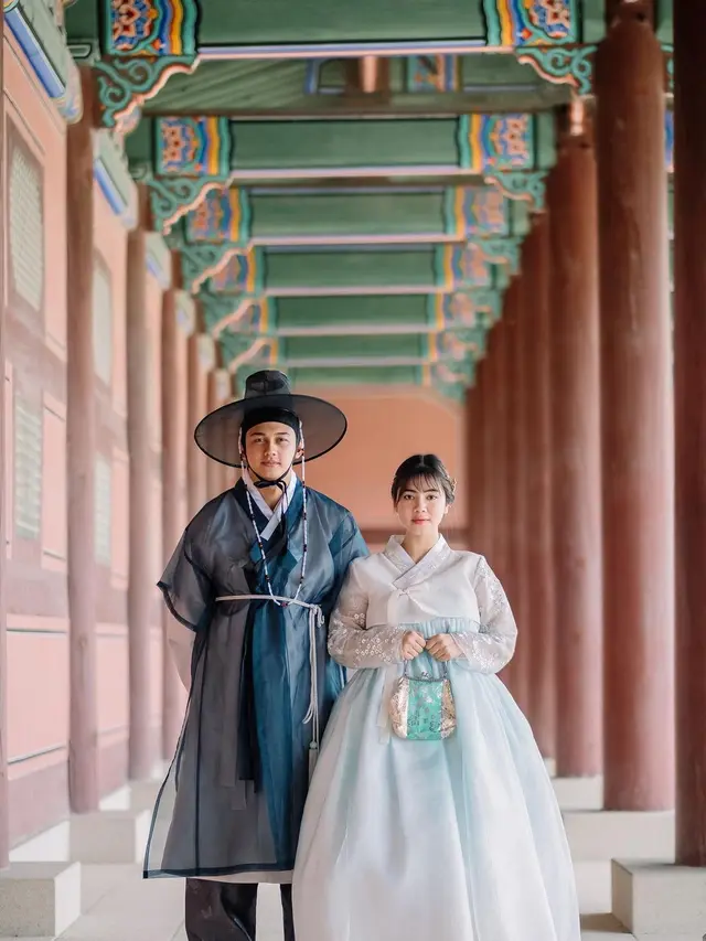 Hamil Anak Kedua, Ini 6 Pesona Felicya Angelista Pakai Baju Tradisional Korea