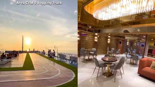 Kapal mewah menuju Labuan Bajo memiliki fasilitas lengkap gym hingga barbershop