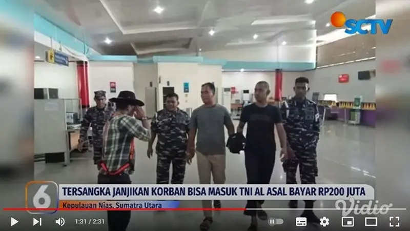 Serda AAM, pelaku pembununuhan terhadap eks calon siswa bintara TNI AL, IST. (YouTube Liputan6)