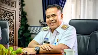 Bupati Kabupaten Sekadau, Aron, S.H., mengatakan bahwa deklarasi ODF dilakukan pada 7 Agustus 2025, Sekadau, Kalbar, Rabu (24/9/2025). Foto: Liputan6.com/Ade Nasihudin.