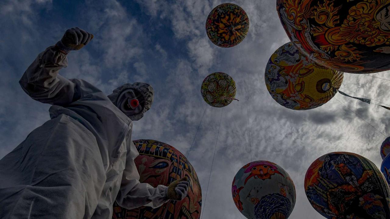 Keindahan warna-warni balon udara di Wonosobo