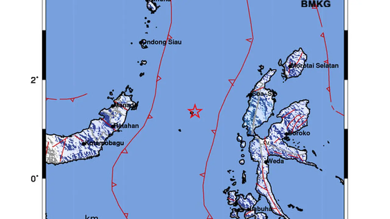 Gempa Magnitudo 5,1 Guncang JAILOLO-MALUT