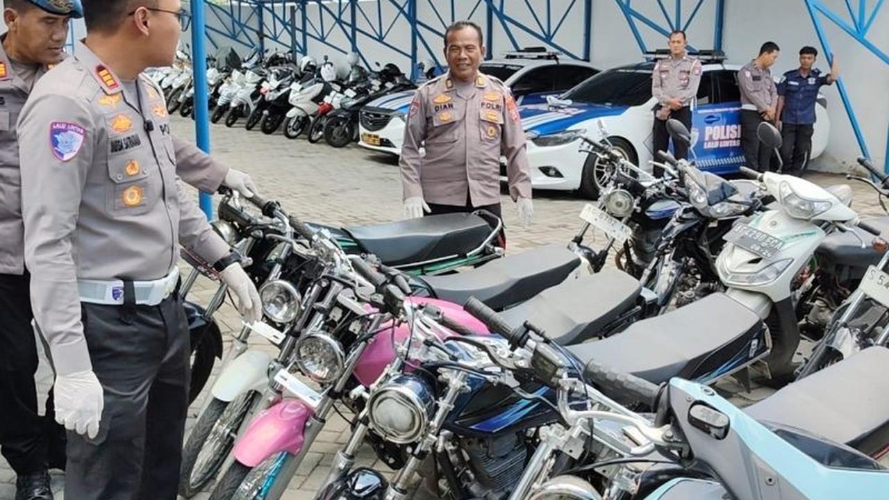 Polres Kediri Sita Puluhan Motor Balap Liar, Amankan Remaja Pelaku