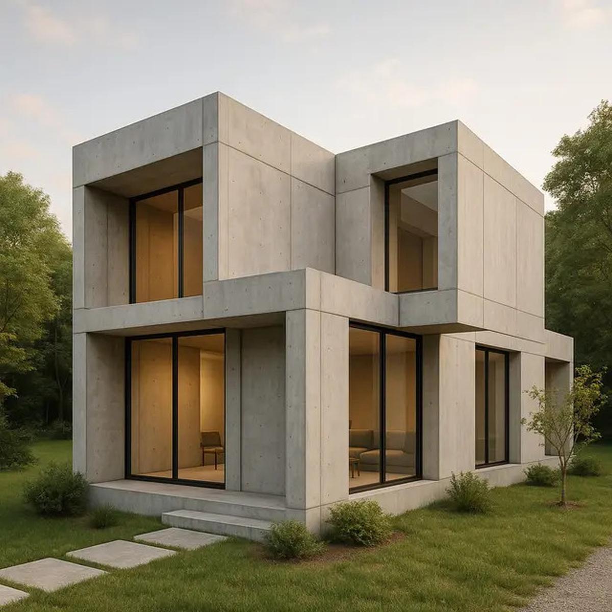 6 Model Rumah Brutalism Minimalis Tren 2025, Maksimalkan Luas Lahan Agar Tetap Estetik
