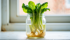 Sayuran yang bisa ditanam kembali di air (Foto: Reve Art AI)