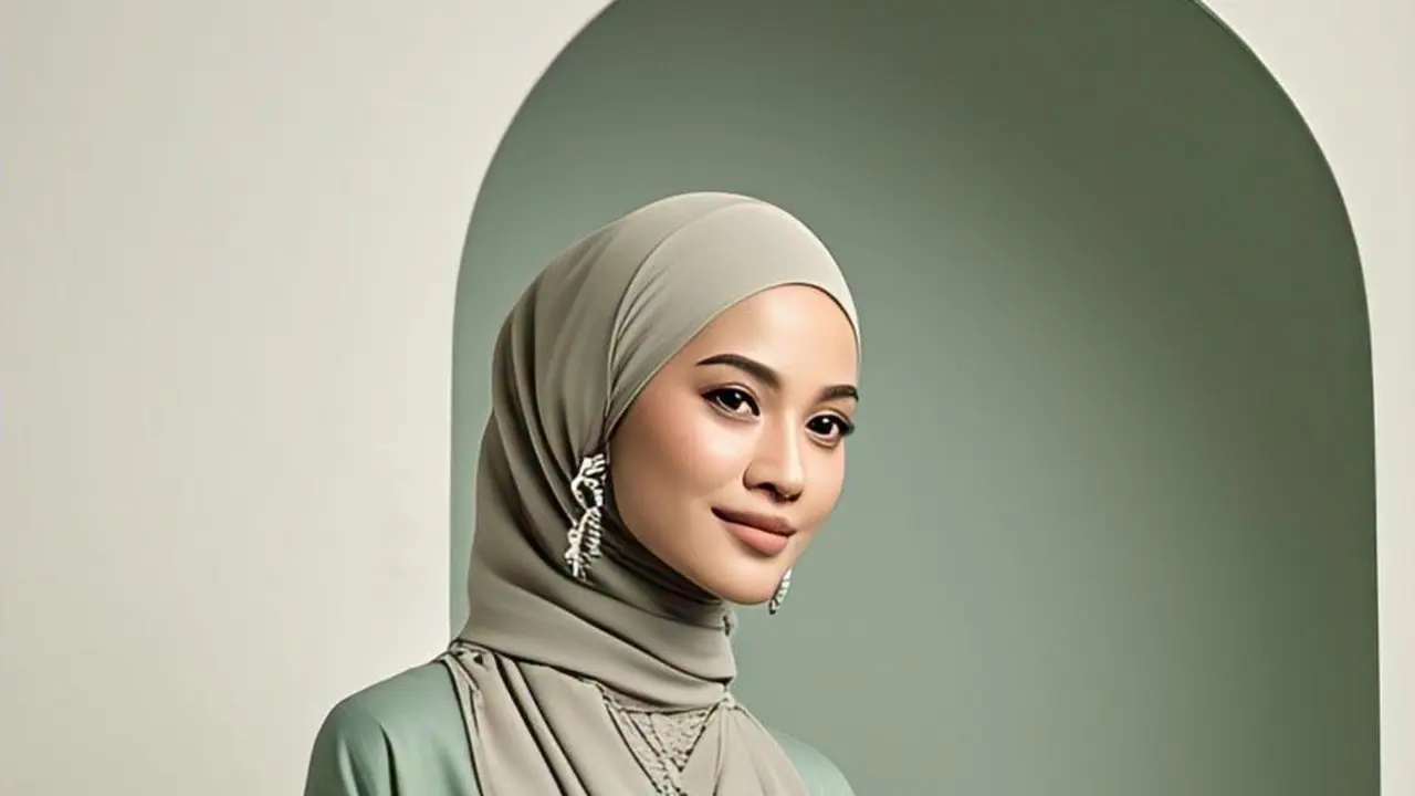 Tunik Ceruty A-Line Asimetris