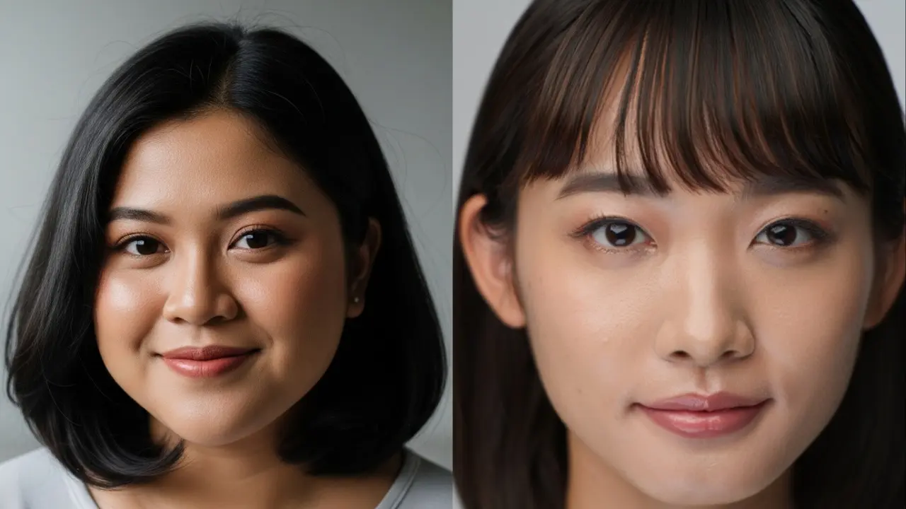 Bob dengan Poni vs Bob Tanpa Poni: Mana yang Lebih Pas untuk Wajah Bulat?/Ilustrasi gambar AI
