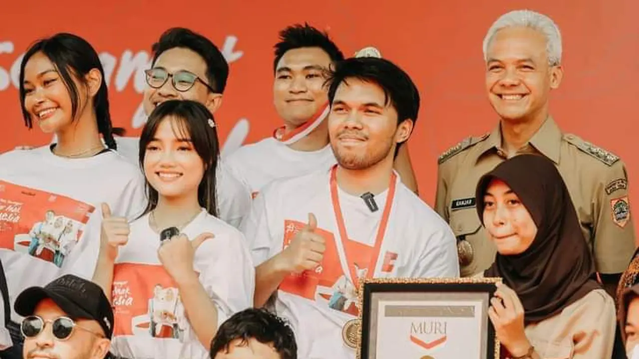 Para Influencer bersama Gubernur Jawa Tengah Ganjar Pranowo.