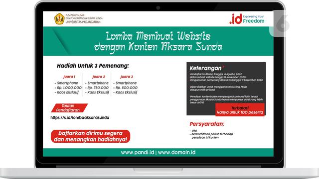 PANDI dan Unpad Gelar Lomba Pembuatan Situs Web dengan Konten Aksara Sunda