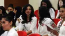 Finalis Puteri Indonesia 2019 mengunjungi Gedung KPK, Jakarta, Rabu (6/3). Kunjungan itu bagian dari program kompetisi yang mengharuskan para peserta berwawasan luas salah satunya mengenai peran perempuan sebagai agen antikorupsi (merdeka.com/Dwi Narwoko)