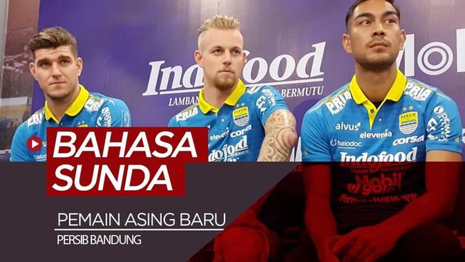 Video 3 Pemain Asing Baru Persib Coba Bahasa Sunda Indonesia Bola Com