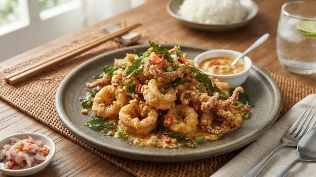Resep Cumi Crispy Telur Asin
