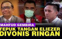 VIDEO: Tepuk Tangan, Menko Mahfud Gembira Eliezer Divonis 1 Tahun 6 Bulan