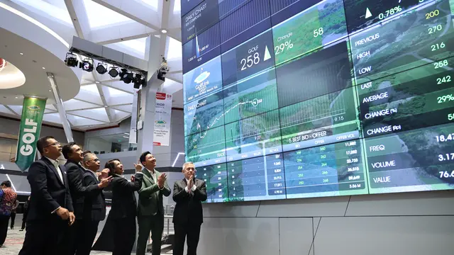 PT Intra Golflink Resorts Tbk (GOLF) resmi mencatatkan saham di Bursa Efek Indonesia (BEI) pada Senin, 8 Juli 2024. (Foto: BEI)
