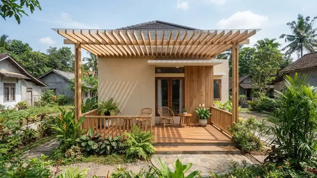 Kanopi Kayu Berongga