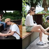 Pasangan selebriti Chelsea Olivia dan suami Glenn Alinskie beserta dua anaknya sedang menikmati liburan di Singapura. Kemesraan dan keharmonisan pasangan yang telah dikaruniai dua anak itu kerap disebut keluarga idaman. Berikut potret liburan keluarga Chelsea. [Instagram/glennalinskie]