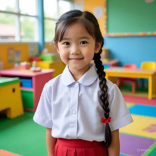 Model Rambut Anak Sekolah Perempuan (Foto: AI)
