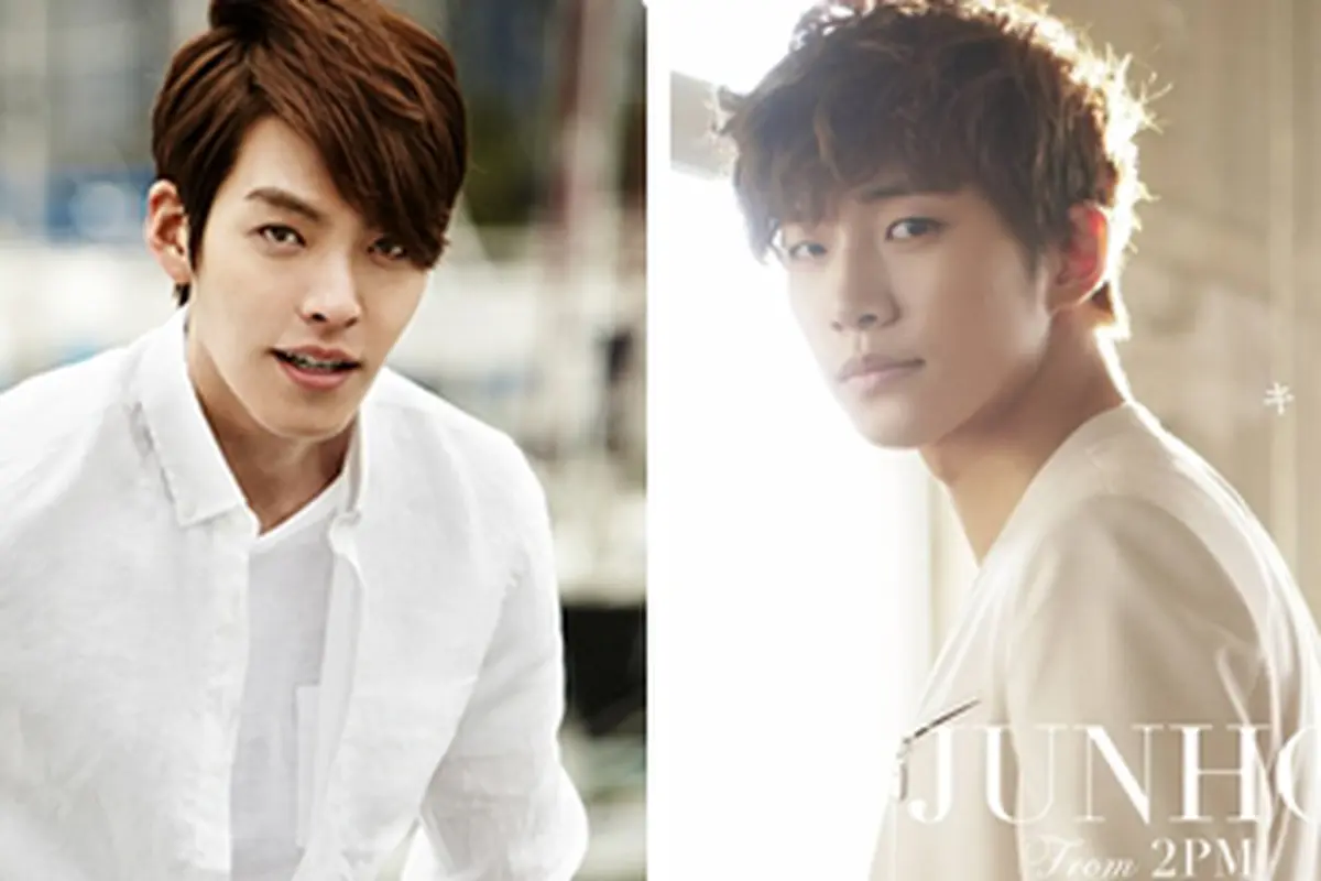 Kim Woo Bin dan Junsu 2PM Mulai Pamer Film Terbaru