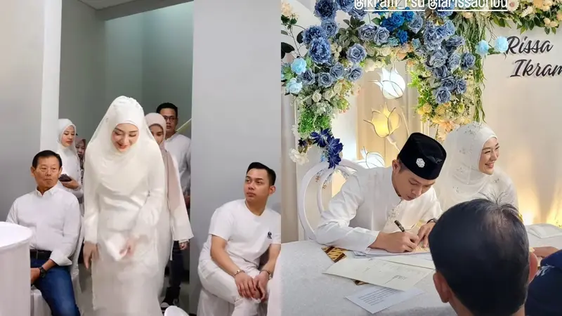 Akad Nikah Larissa Chou dan Ikram Rosadi