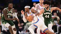 Hasil NBA: Tanpa Giannis dan Lillard, Bucks Babak Belur Lawan Thunder