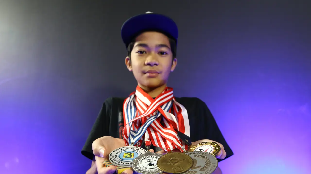 Rubianda Rachman memetik berbagai prestasi di ajang skateboard. 