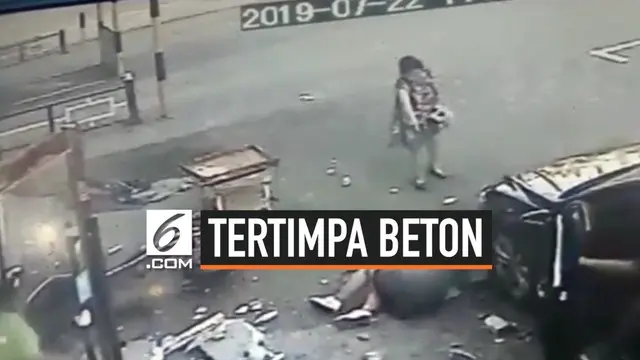 VIDEO: Rekaman Ibu dan Anak Tertimpa Reruntuhan Beton