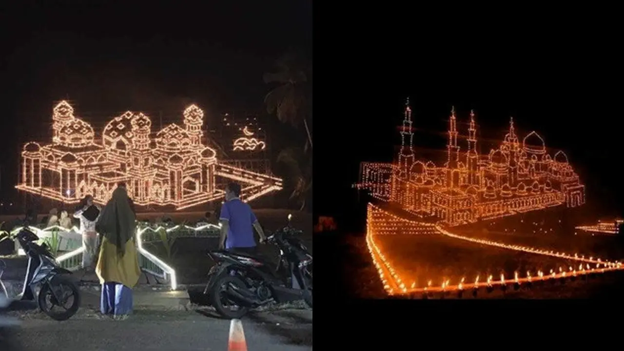 6 Potret Unik Tradisi Lampu Colok Penanda Ramadhan Segera Berakhir, Menakjubkan