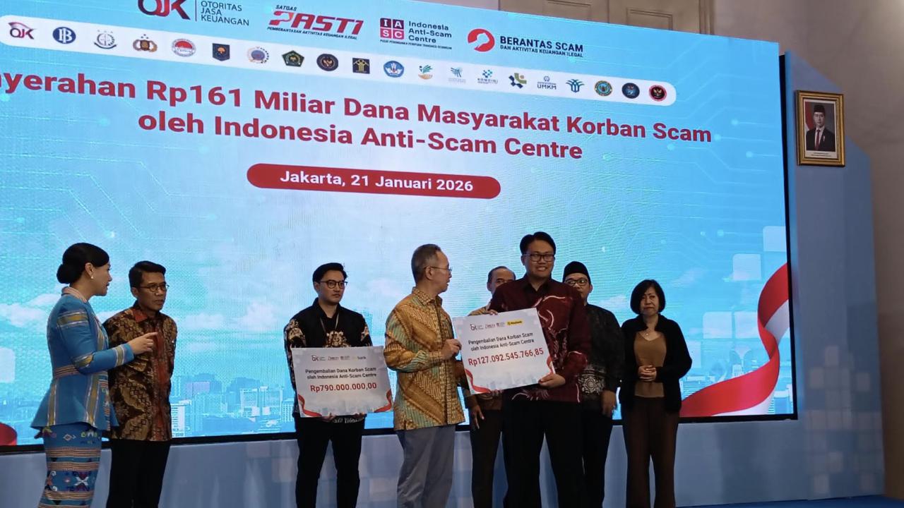 OJK dan Bank Kembalikan Rp161 Miliar Dana Korban Scam