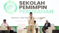 Ketua Umum Partai Kebangkitan Bangsa (Ketum PKB) Abdul Muhaimin Iskandar atau Cak Imin mengklaim jika PKB adalah satu-satunya partai dengan biaya termurah saat kontestasi Pileg 2024 dibanding dengan partai-partai lainnya. (Tim Humas PKB)