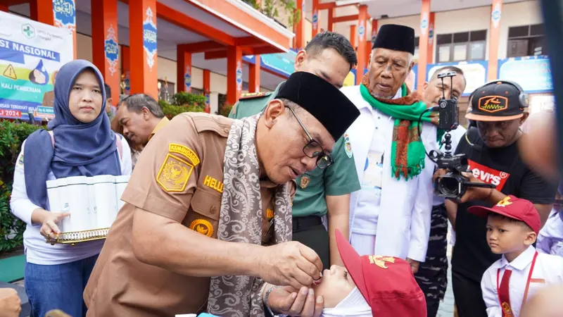 Peringati Hari Anak Nasional 2024, Wali Kota Helldy Targetkan 100 Persen Anak Usia 0-7 Tahun di Cilegon Terima Imunisasi Polio