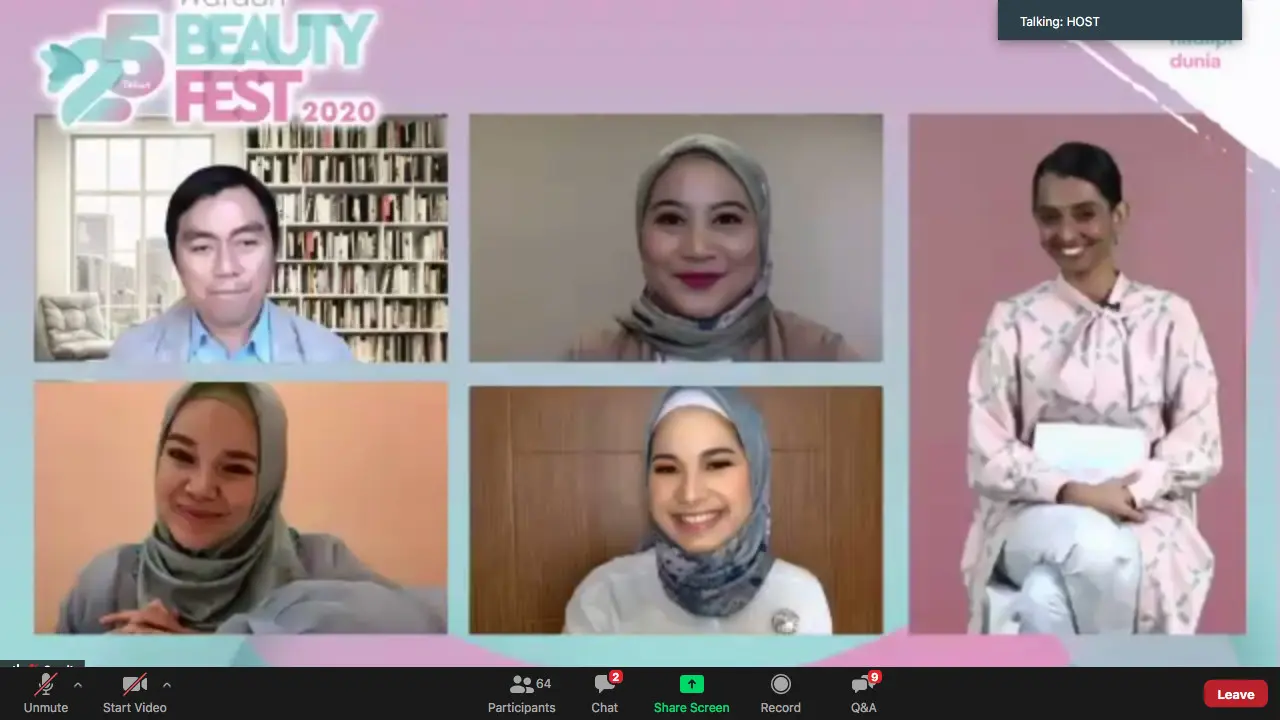 Konferensi Pers Virtual Wardah Beauty Fest 2020.