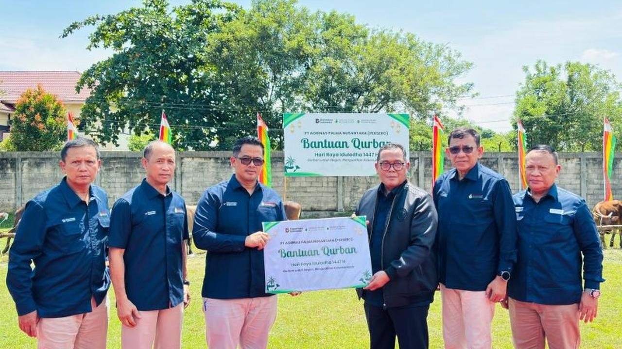 BUMN Pangan Agrinas Palma Nusantara Salurkan 12 Sapi Kurban di Riau Jelang Idul Adha 2026