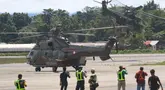 KKB tidak hanya menyandera dan membunuh pilot Mr. Glen Malcolm Conning tetapi juga membakar Helikopter Jenis IWN, MD.500 ER PK yang dikemudikan korban. (Sevianto PAKIDING / AFP)