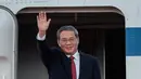 Dalam lawatannya di Indonesia, Perdana Menteri China Li Qiang dijadwalkan akan bertemu dengan Presiden Prabowo Subianto di Istana Negara pada Minggu 25 Mei 2025. (YASUYOSHI CHIBA/AFP)