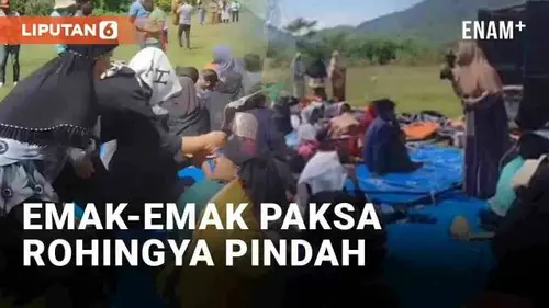 VIDEO: Viral Emak-Emak di Aceh Paksa Pengungsi Rohingya Pindah