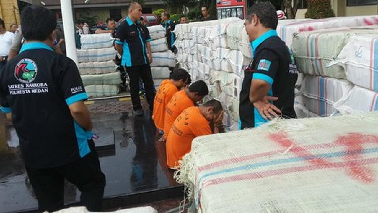 Pembawa 4,2 ton ganja lolos dari hukuman mati di PN Lubuk Pakam