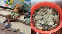 Tunawisma sumbangkan uang sebelum meninggal (Sumber: Facebook/Kiatisuk Saothee)